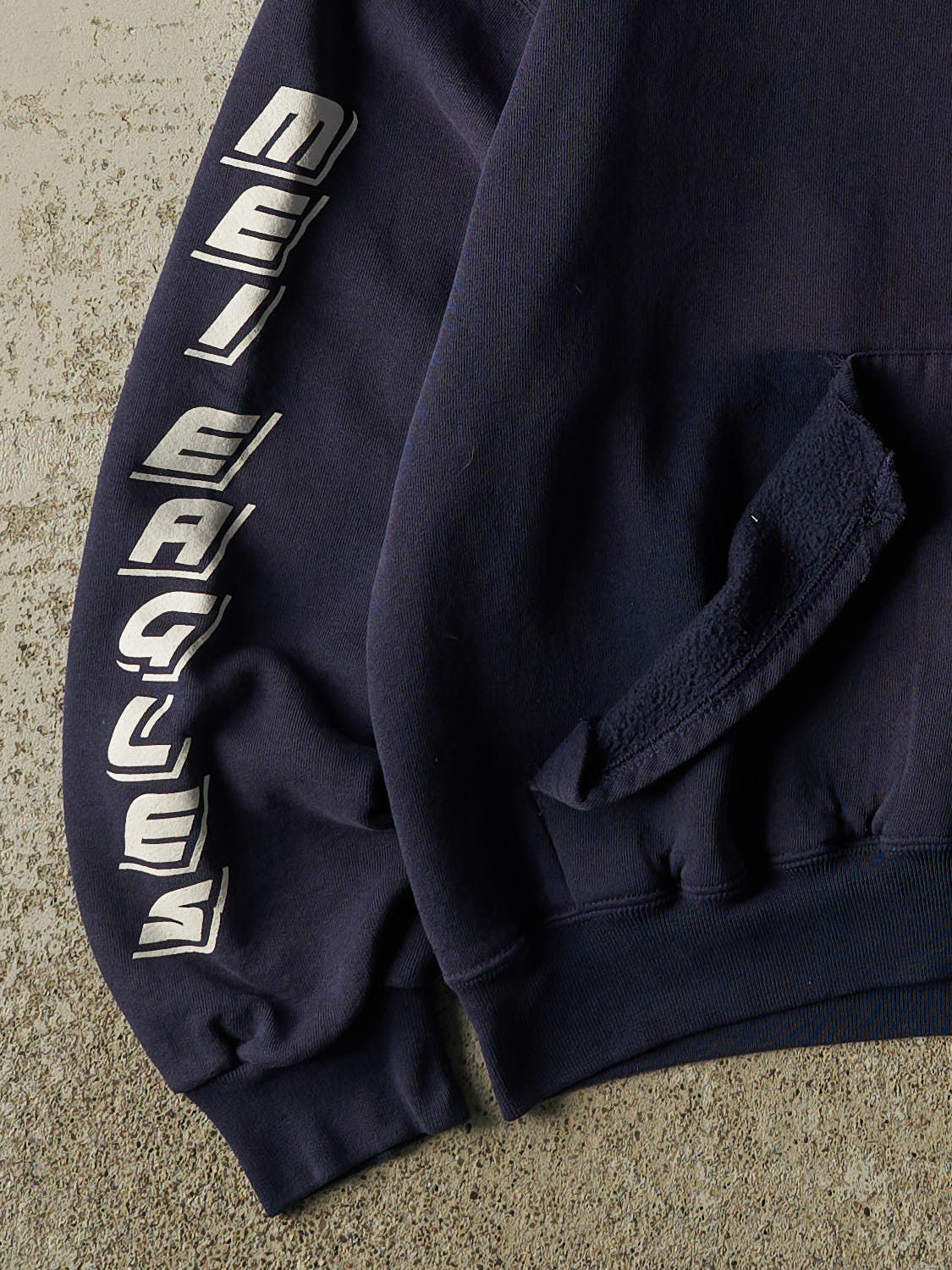 Vintage Y2K Navy Blue Russell Athletic MEI Eagles Hoodie (XS)