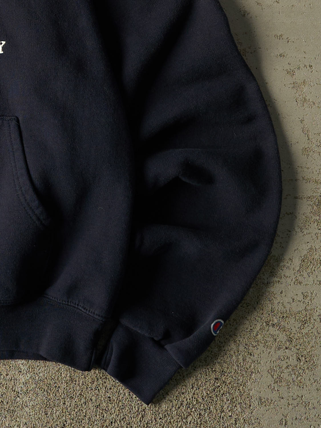 Vintage 90s Navy Blue Harvard University Champion Embroidered Hoodie (XXS/XS)