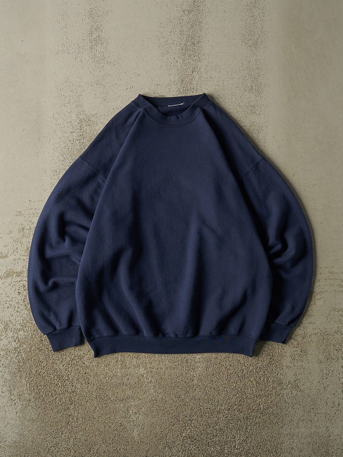 Vintage 90s Navy Blue Blank Crewneck (L/XL)