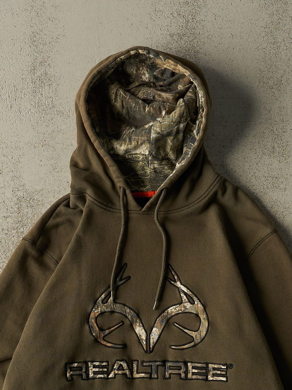 Vintage Y2K Green Realtree Embroidered Logo Hoodie (M/L)
