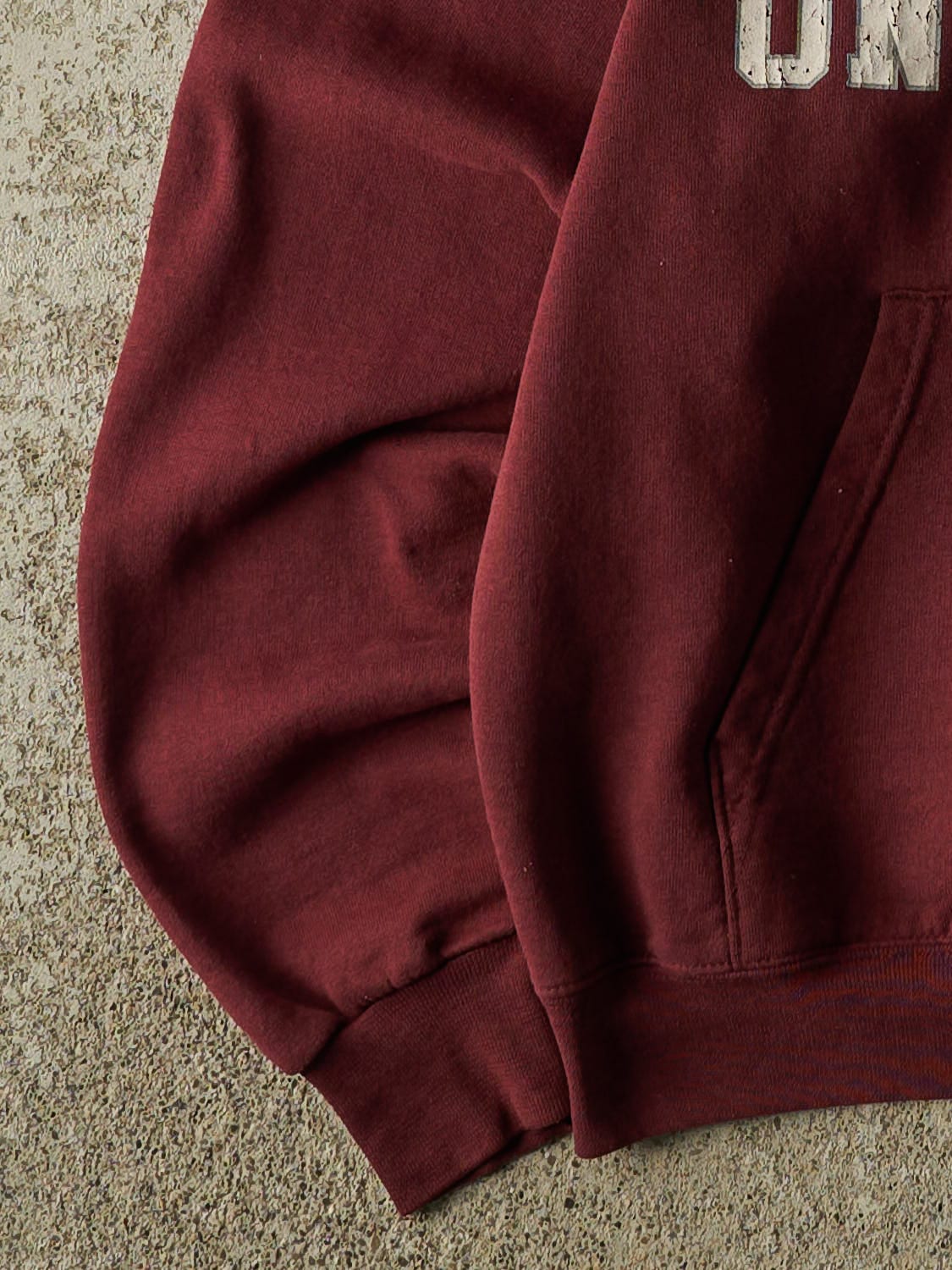 Vintage Y2K Burgundy Harvard University Soccer Hoodie (XS/S)