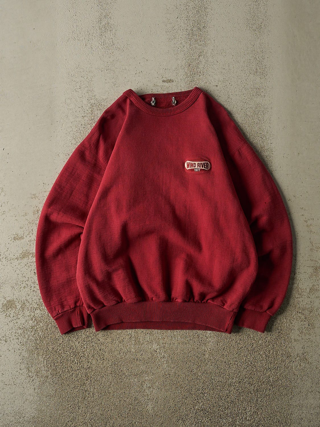 Vintage 90s Red Wind River Embroidered Crewneck (M)