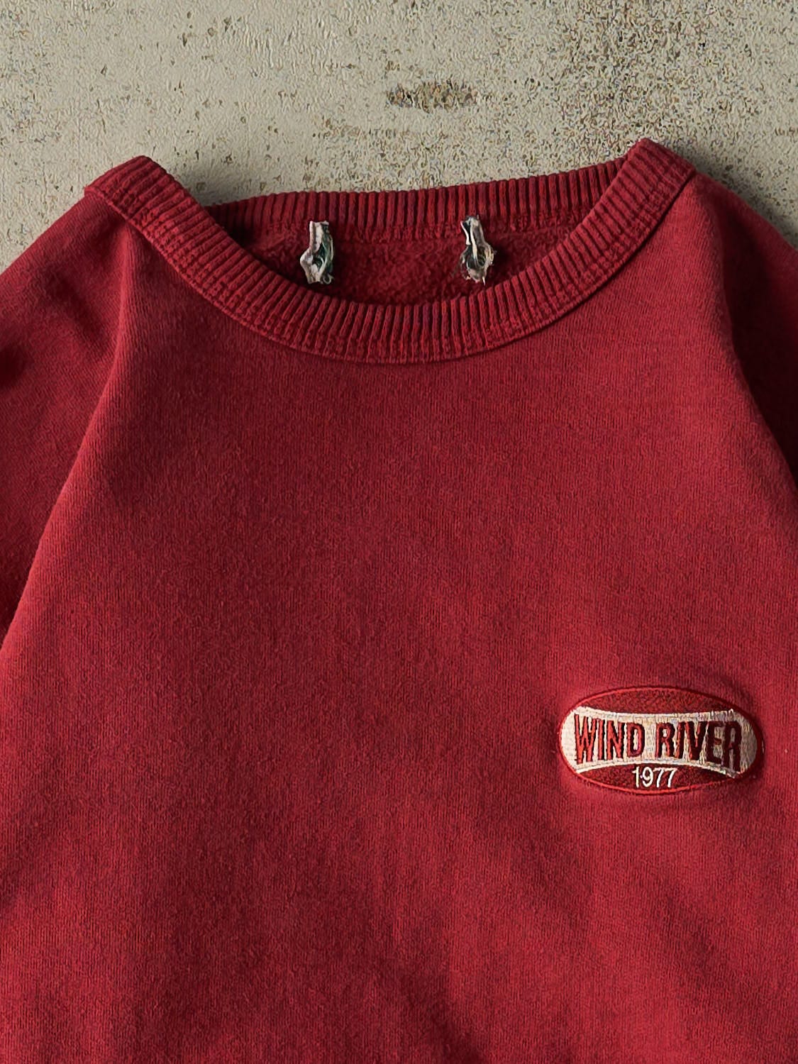 Vintage 90s Red Wind River Embroidered Crewneck (M)