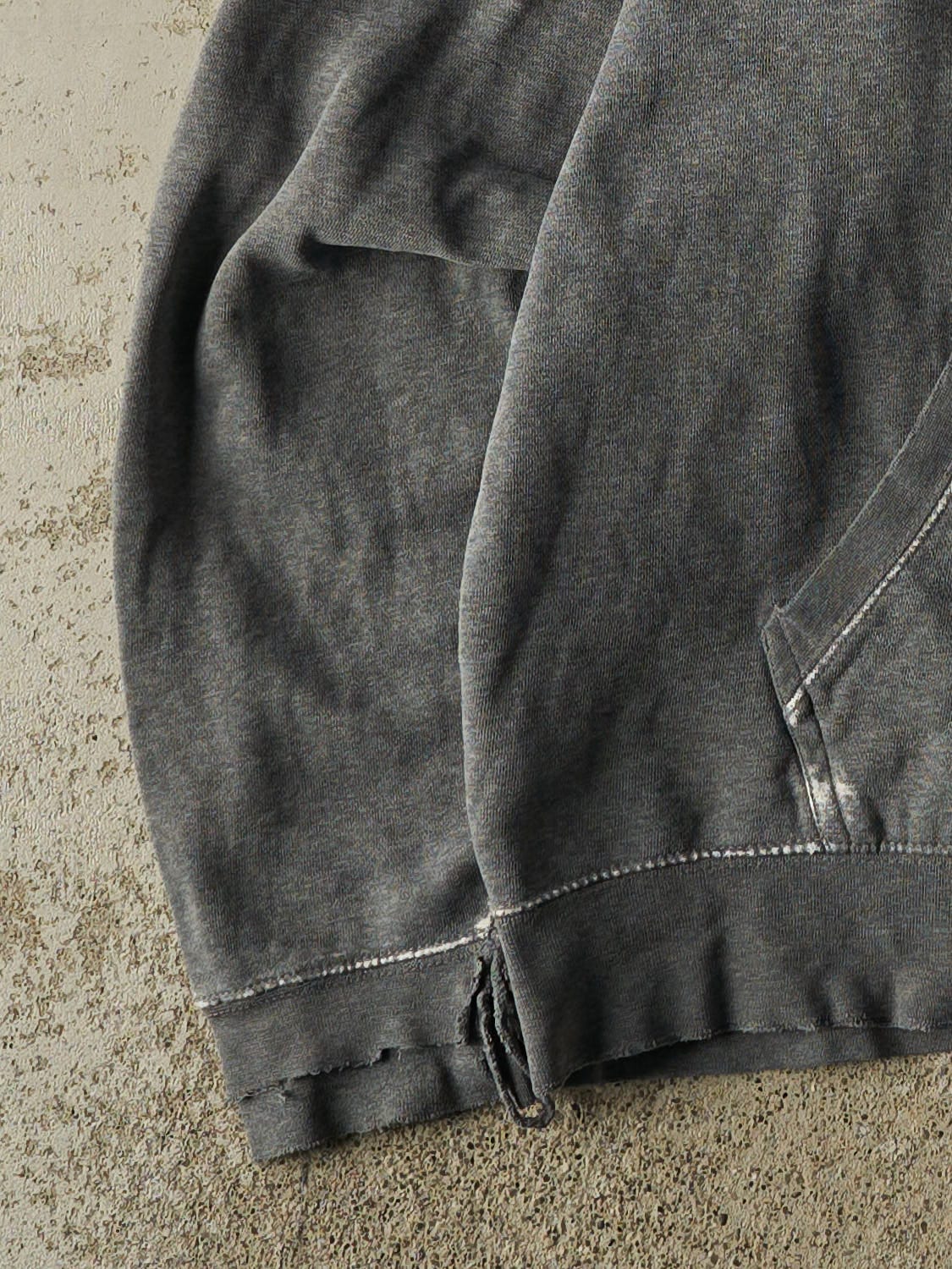 Vintage 90s Grey BYU Idaho Hoodie (L/XL)