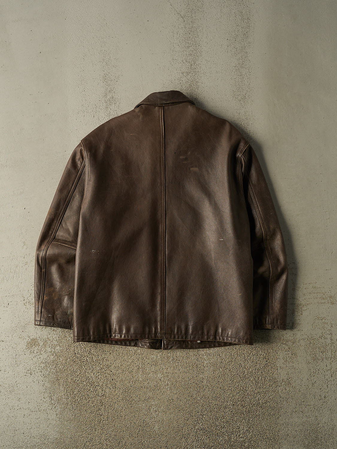 Vintage 90s Brown The Olde Hide House Leather Jacket (L)