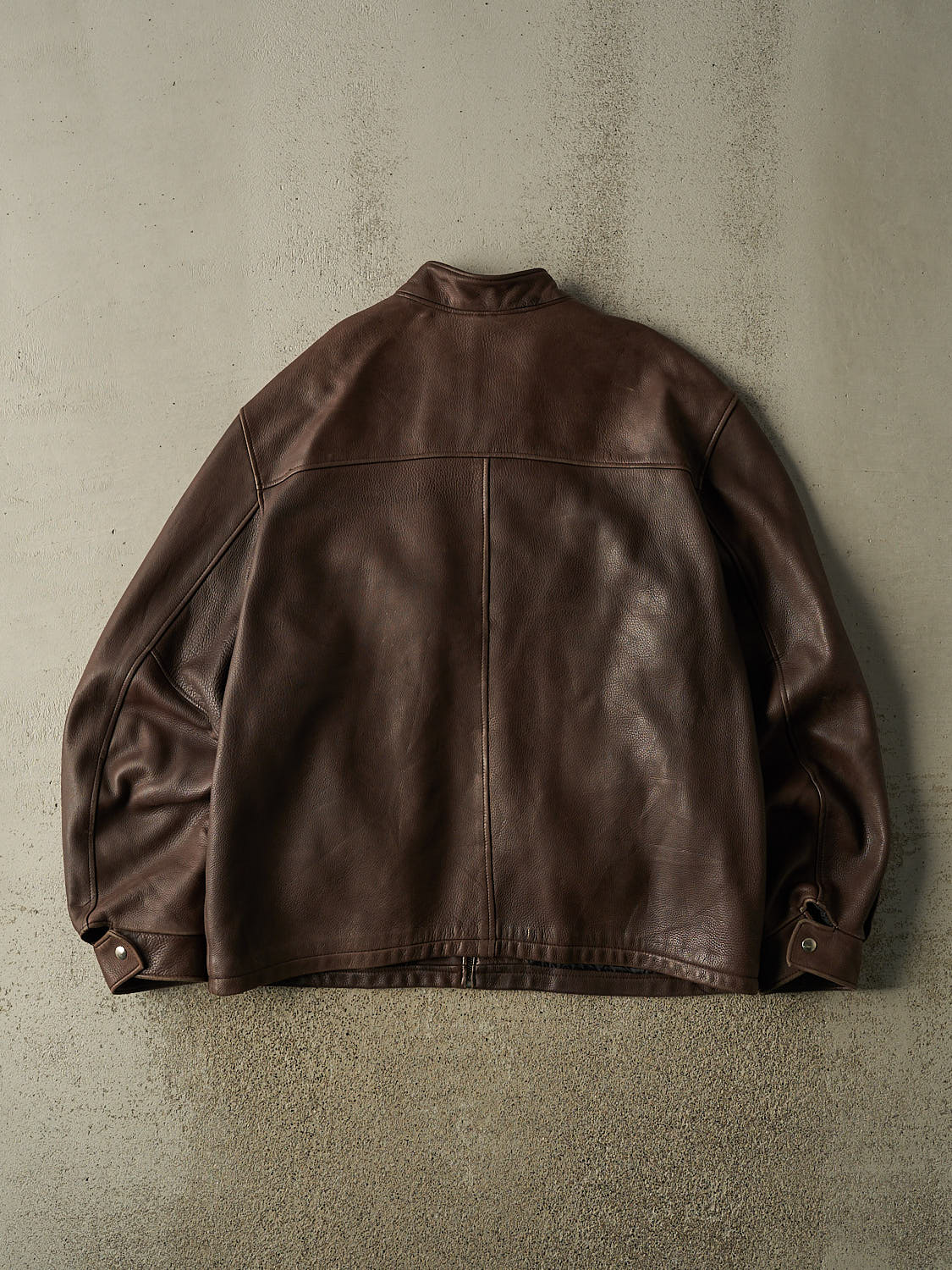 Vintage 90s Brown Roots Leather Jacket (XL/XXL)