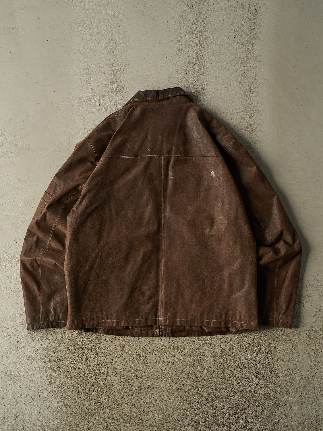 Vintage 90s Brown Cruze Suede Leather Jacket (XL)