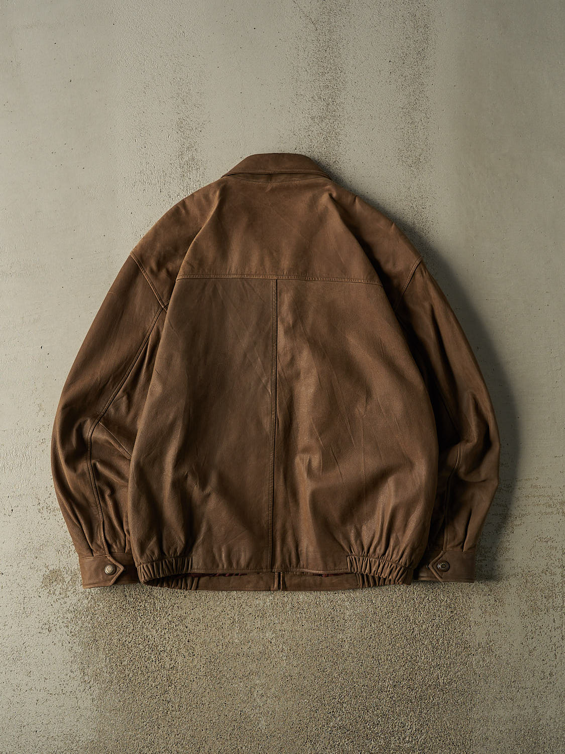 Vintage 90s Brown Baracuta Leather Jacket (XL/XXL)
