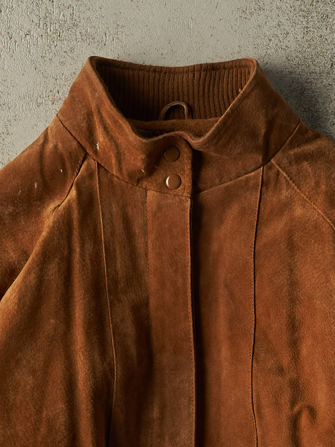 Vintage 90s Brown Talbots Suede Bomber Jacket (S/M)