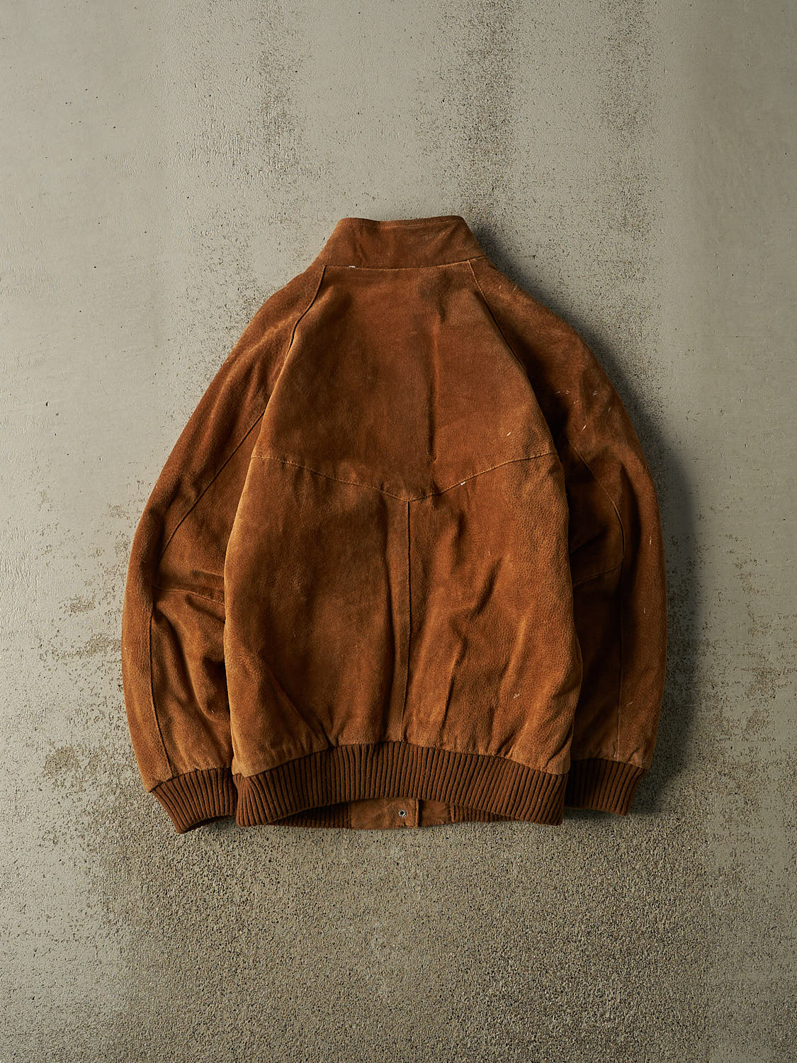 Vintage 90s Brown Talbots Suede Bomber Jacket (S/M)