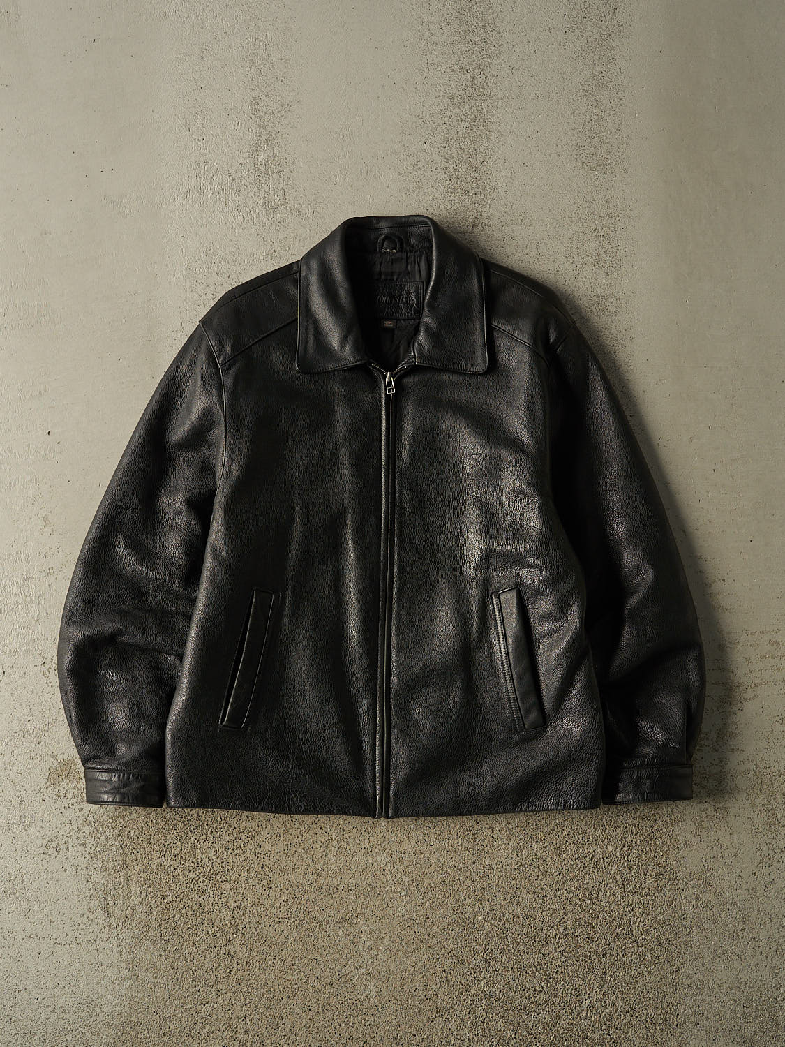 Vintage 90s Black St. Johns Bay Leather Jacket (M/L)