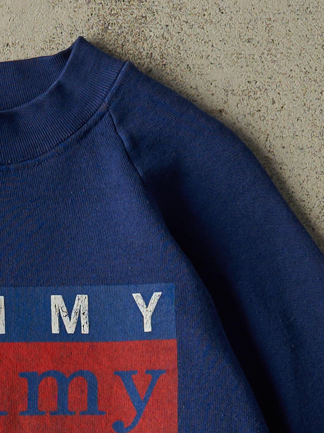 Vintage 80s Blue Tommy Hilfiger Bootleg Crewneck (M/L)