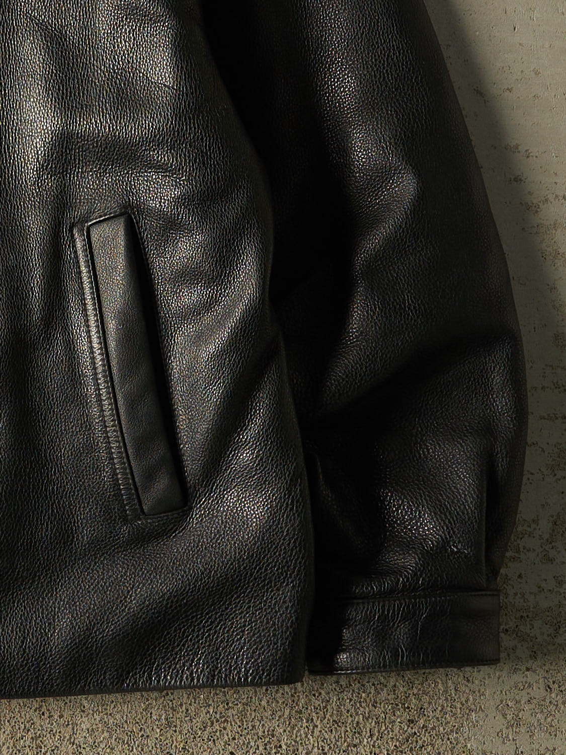 Vintage 90s Black St. Johns Bay Leather Jacket (M/L)