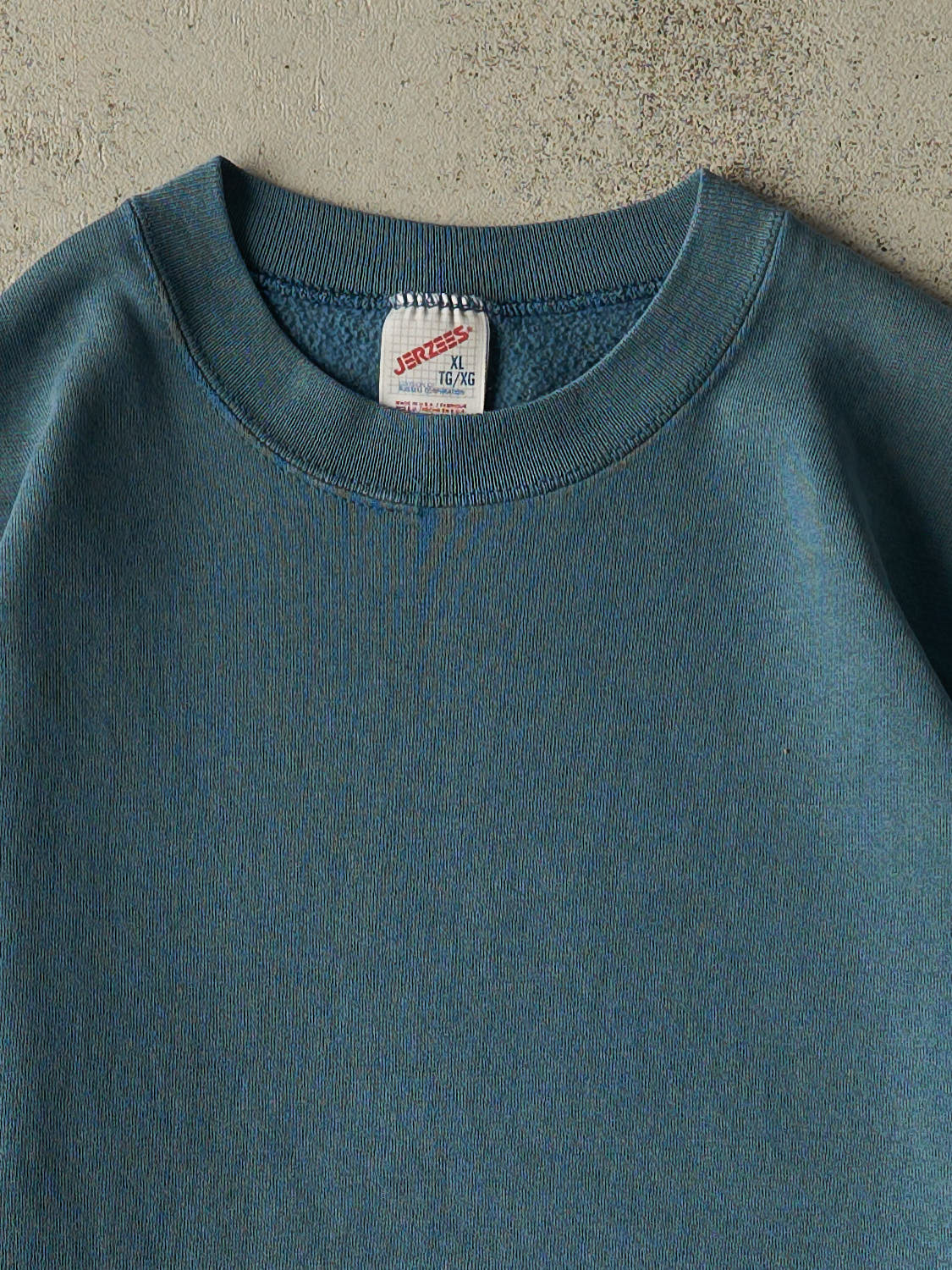 Vintage 90s Blue Blank Crewneck (L)