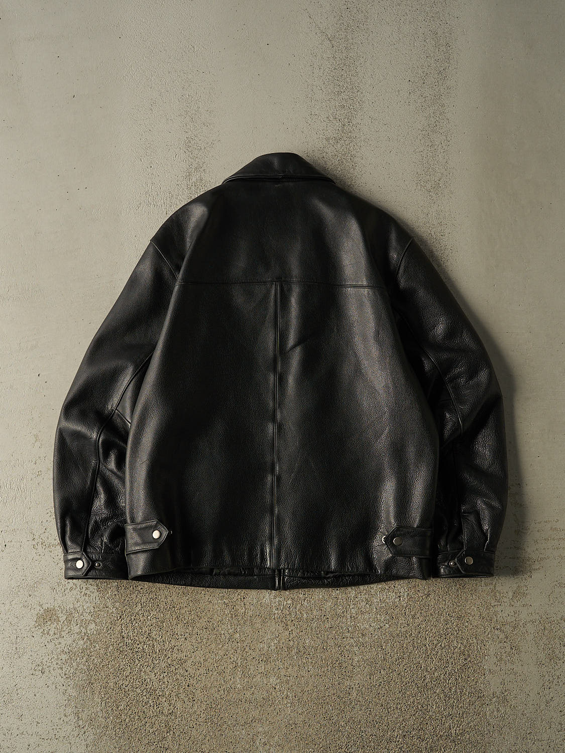 Vintage 90s Black St. Johns Bay Leather Jacket (M/L)