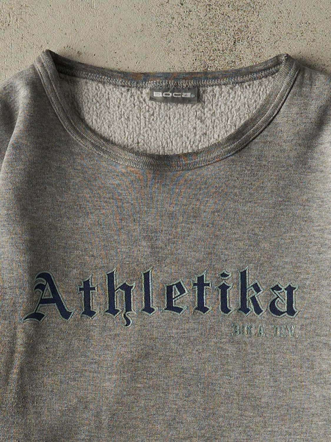 Vintage Y2K Grey Boca Athletika Crewneck (XL)