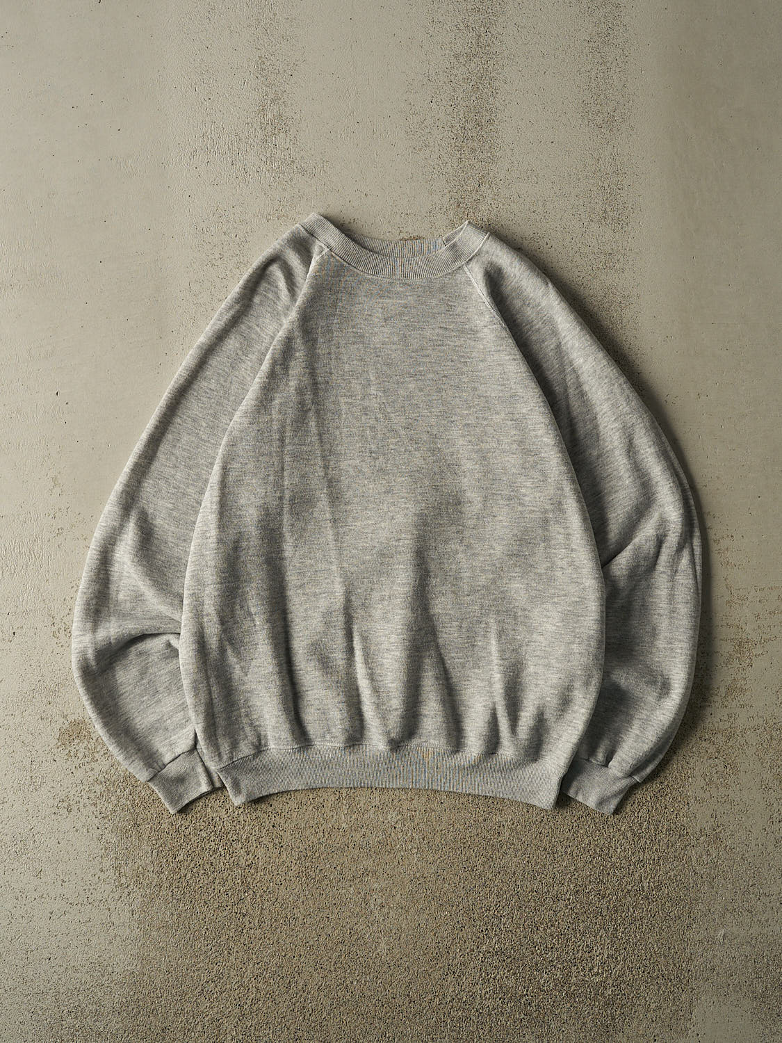Vintage 80s Heather Grey Blank Crewneck (XL)