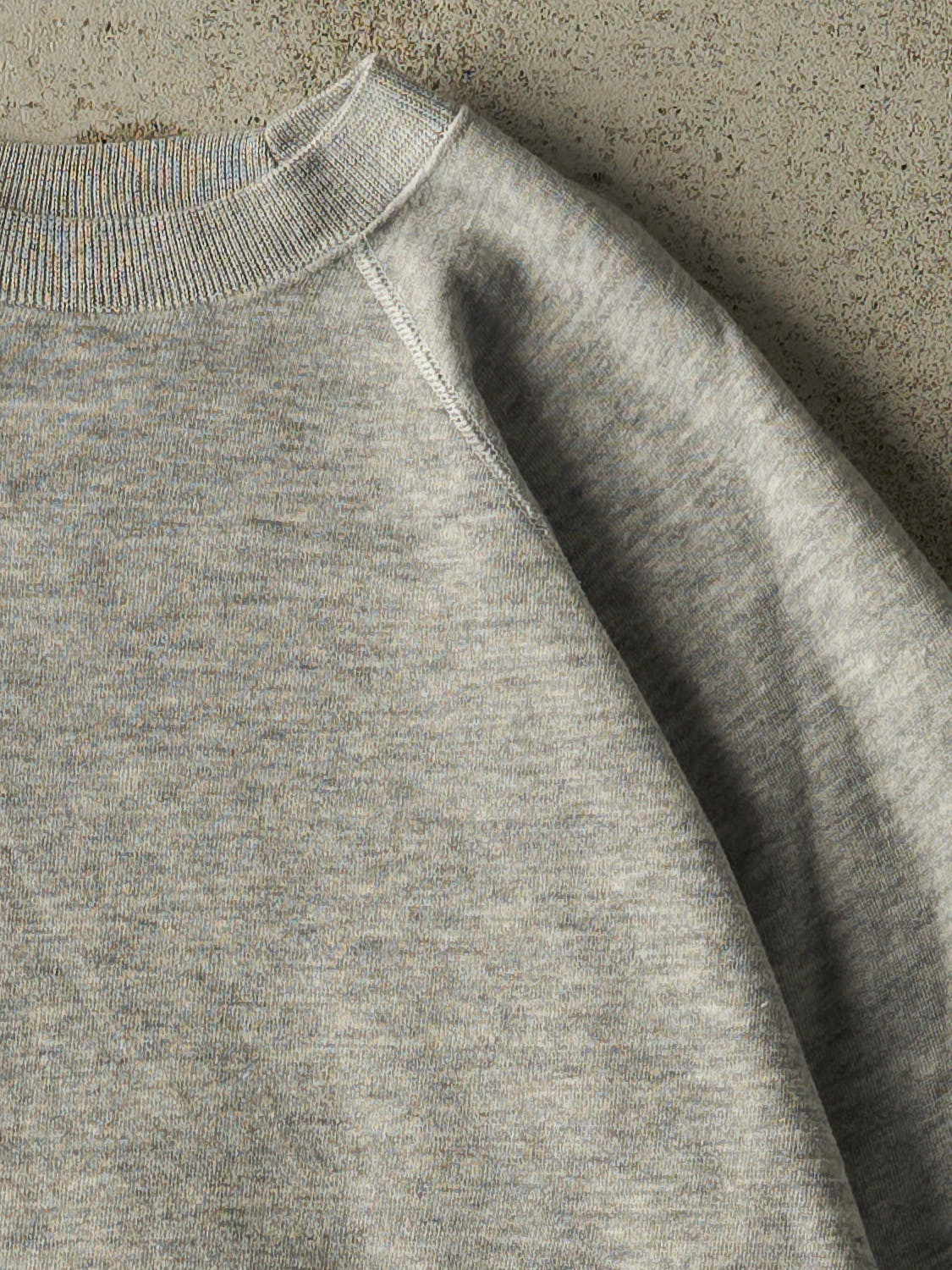 Vintage 80s Heather Grey Blank Crewneck (XL)