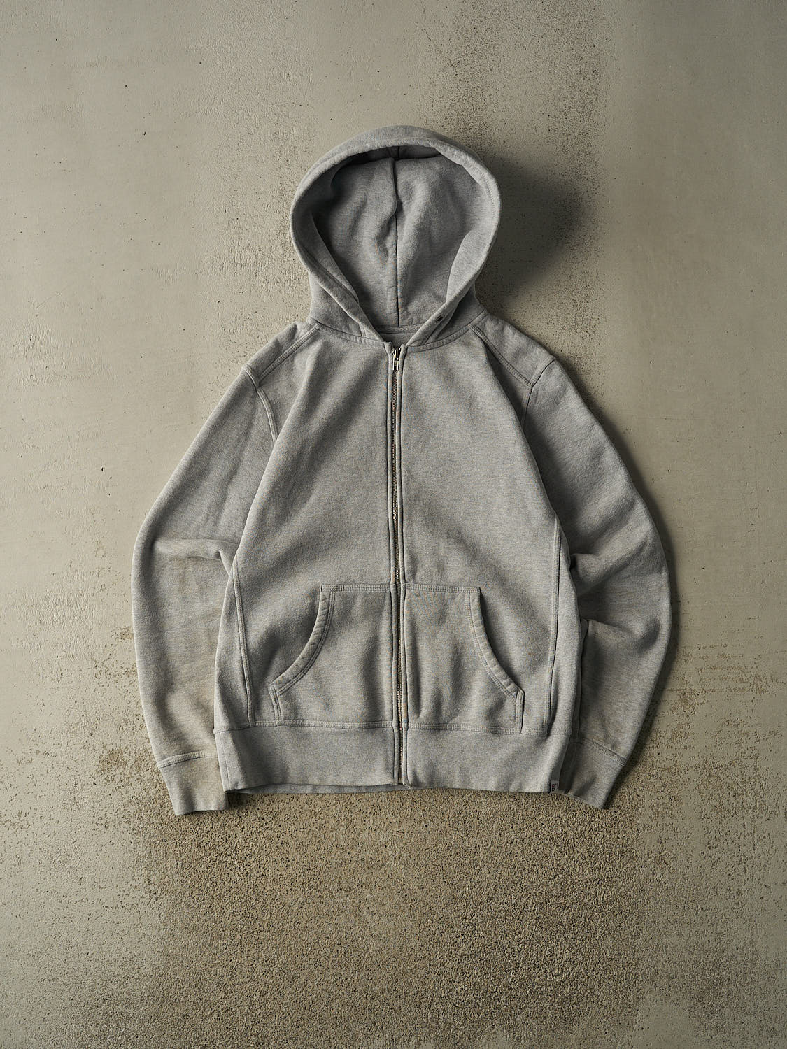 Vintage 90s Grey Blank Zip Up Hoodie (M/L)