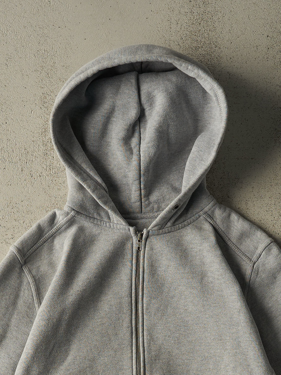 Vintage 90s Grey Blank Zip Up Hoodie (M/L)