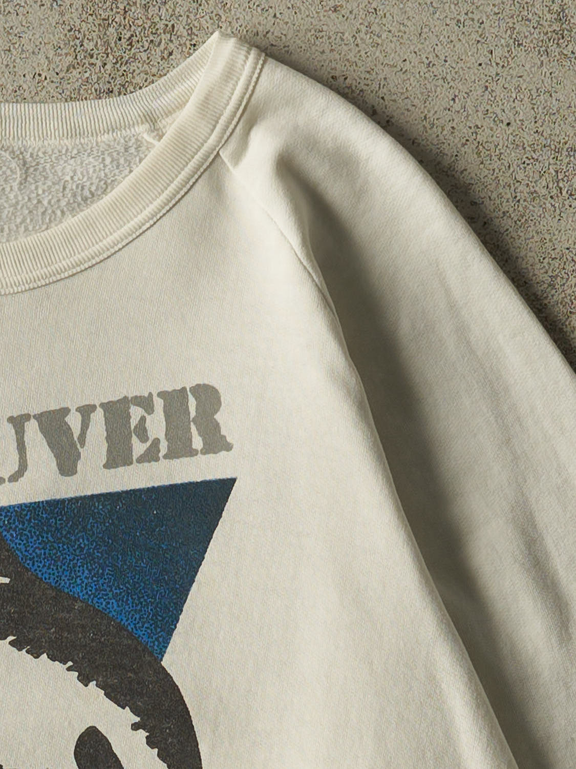 Vintage 80s White Vancouver Whale Watchers Club Crewneck (M/L)