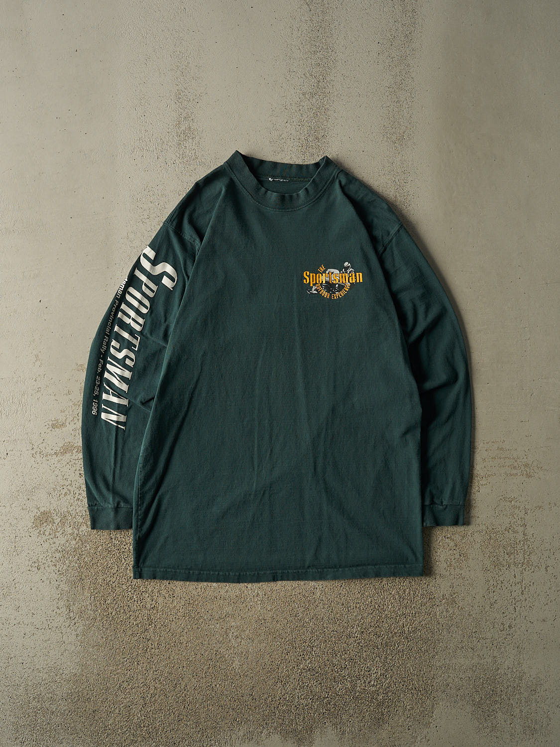 Vintage 90s Green Sportsman Snowmobile Long Sleeve (XL/XXL)