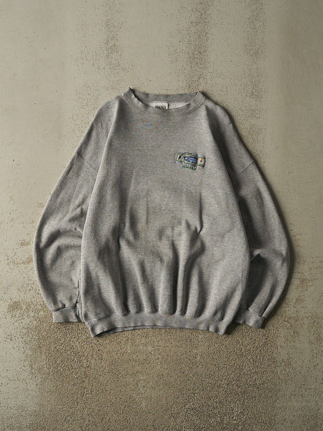 Vintage 90s Grey Alaska Embroidered Crewneck (L/XL)