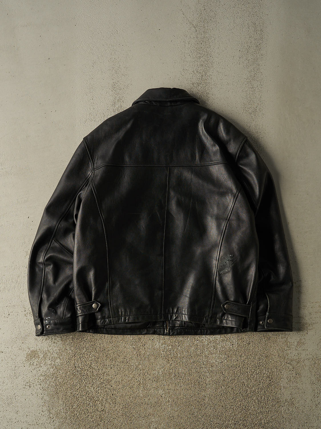 Vintage 90s Black Sawyer of Napa Soft Leather Jacket (M/L)