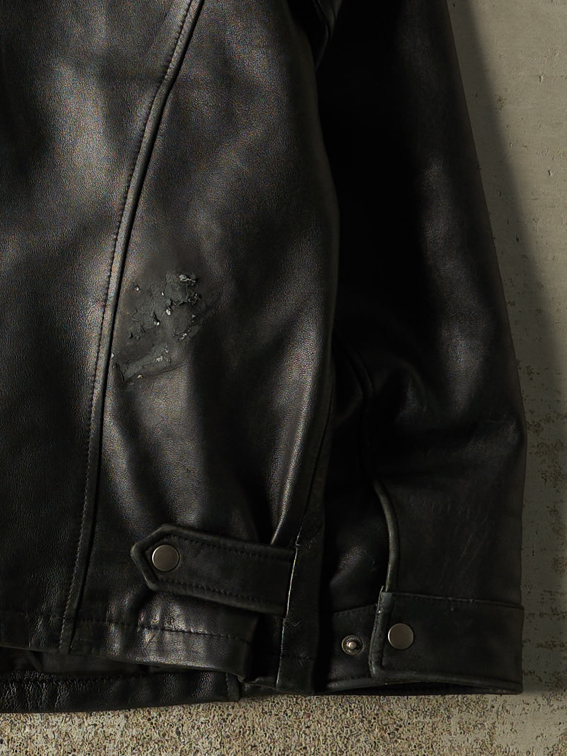 Vintage 90s Black Sawyer of Napa Soft Leather Jacket (M/L)