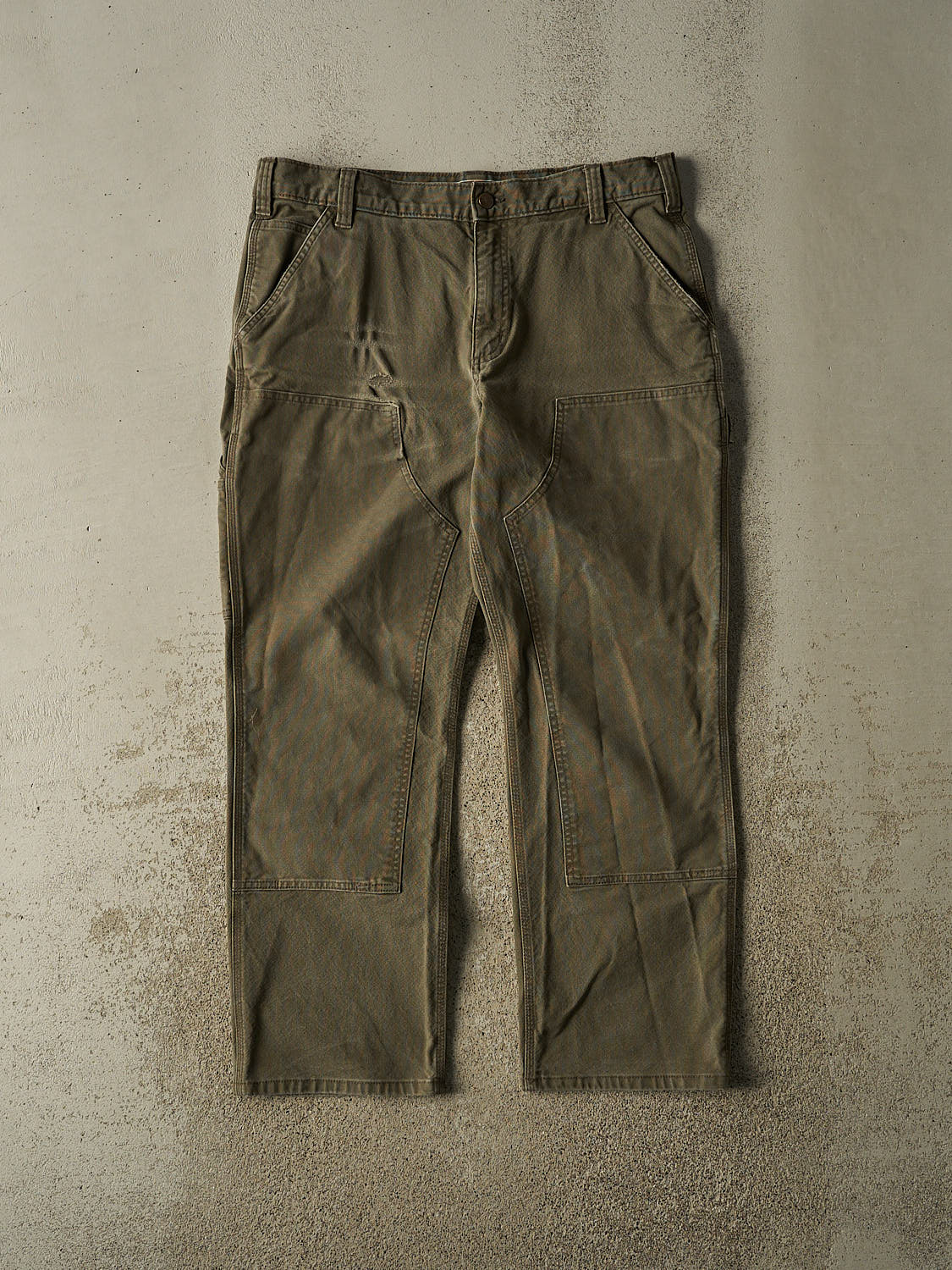 Vintage Y2K Green Carhartt Double Knee Carpenter Pants (36x29.5)