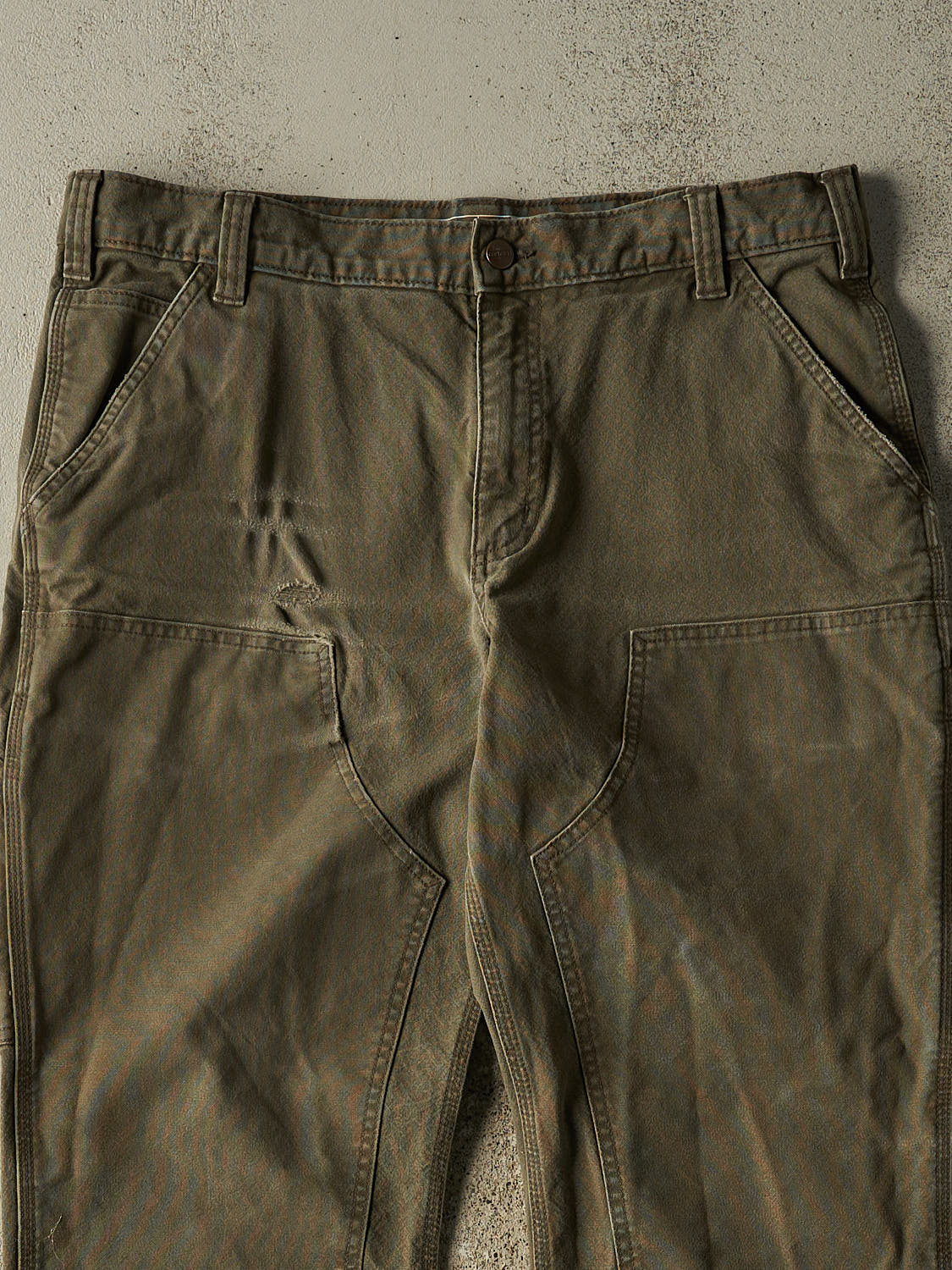 Vintage Y2K Green Carhartt Double Knee Carpenter Pants (36x29.5)