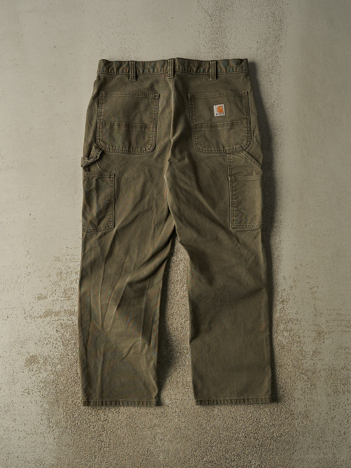 Vintage Y2K Green Carhartt Double Knee Carpenter Pants (36x29.5)