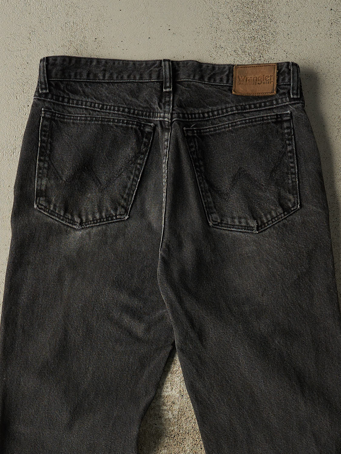 Vintage 90s Faded Black Wrangler Denim Pants (32x32)