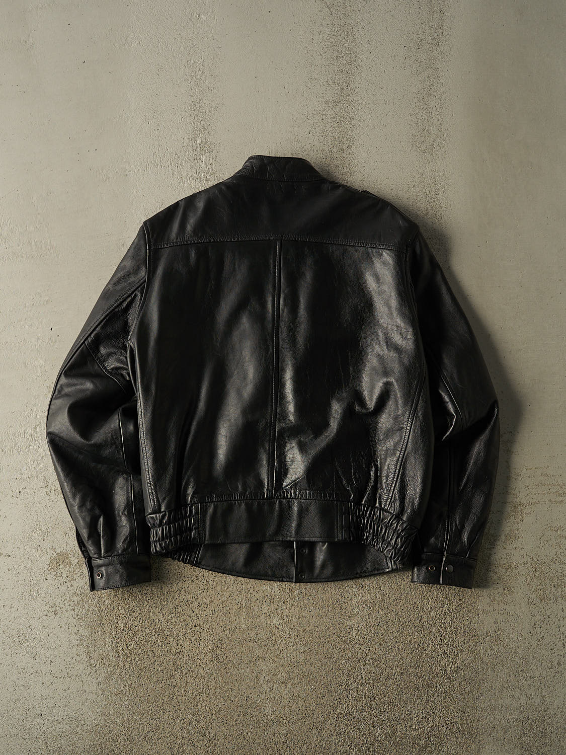 Vintage 90s Black Leather Jacket (M/L)