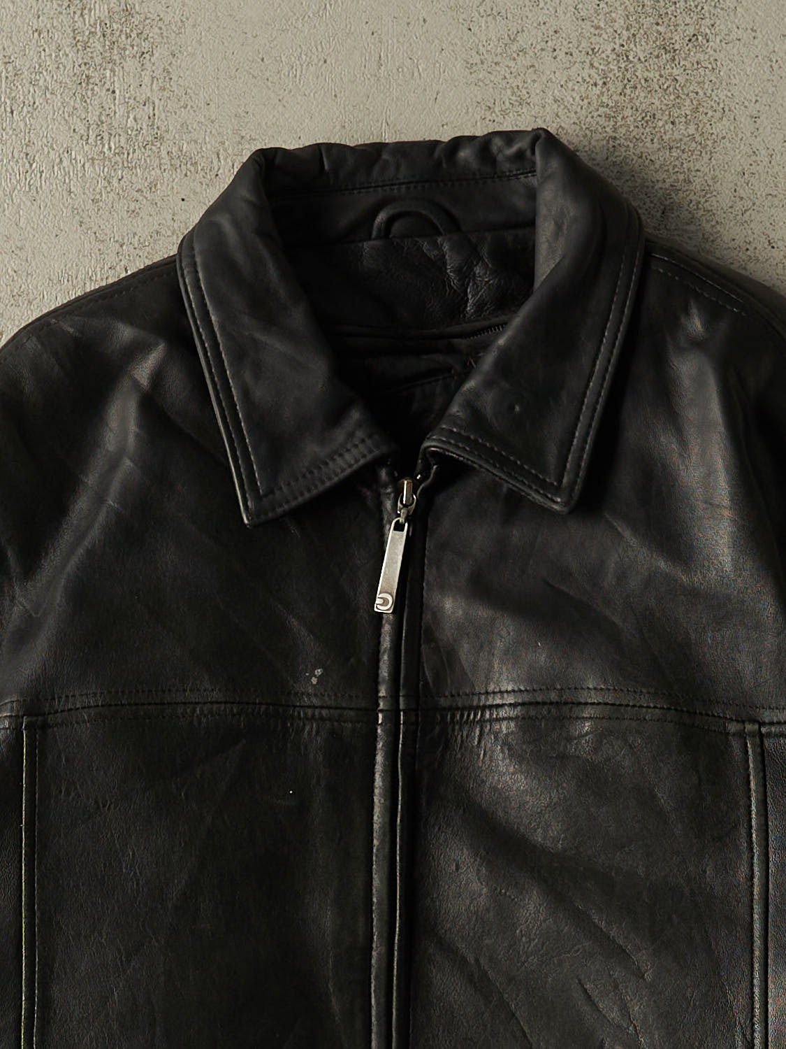 Vintage 90s Black Denver Hayes Soft Leather Jacket (M/L)