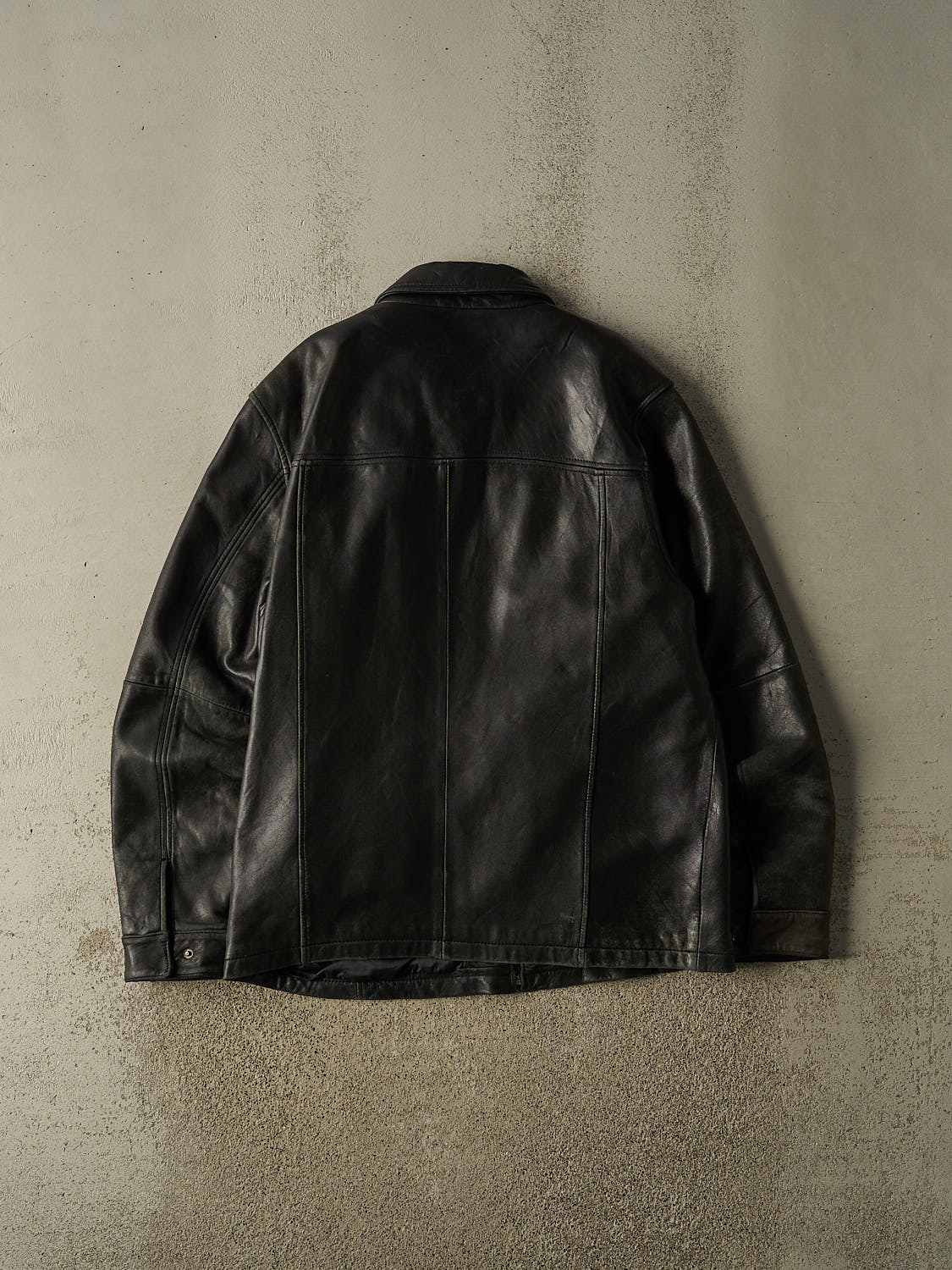 Vintage 90s Black Denver Hayes Soft Leather Jacket (M/L)