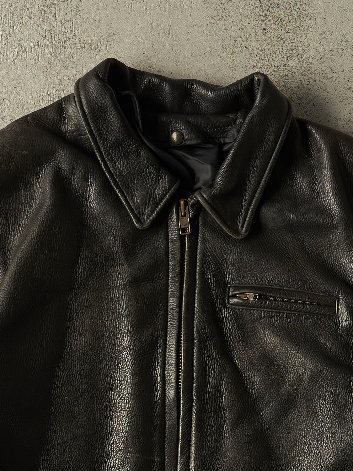 Vintage 80s Black Leather Jacket (M/L)