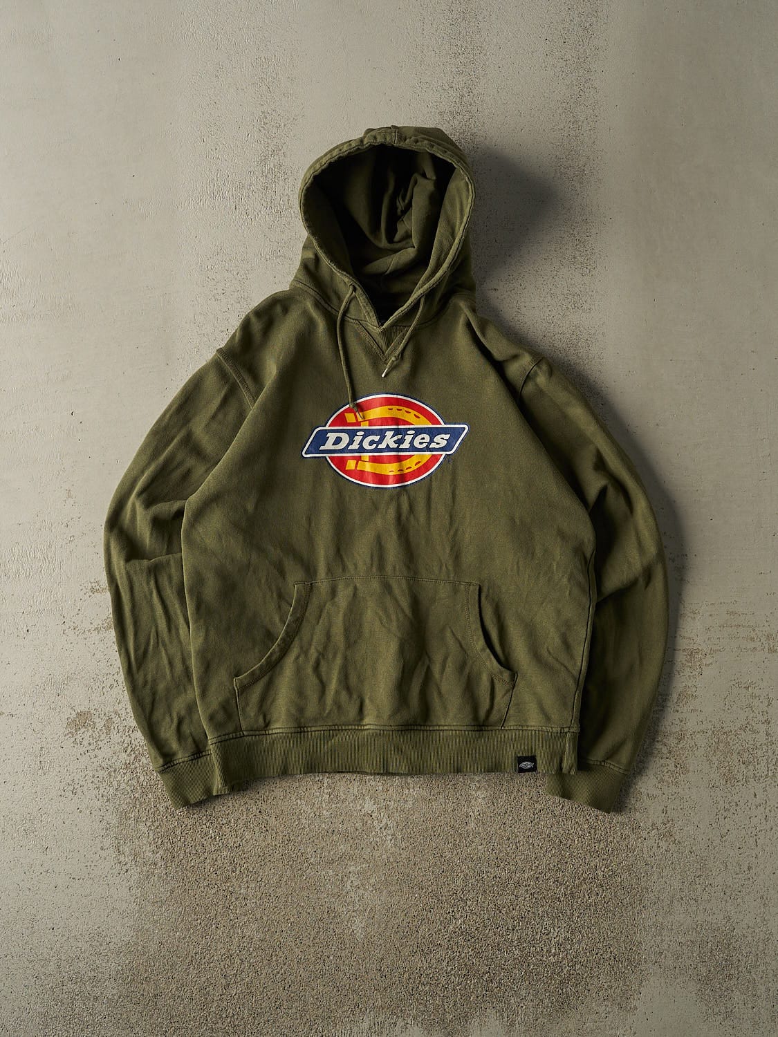 Vintage Y2K Green Dickies Logo Hoodie (L/XL)