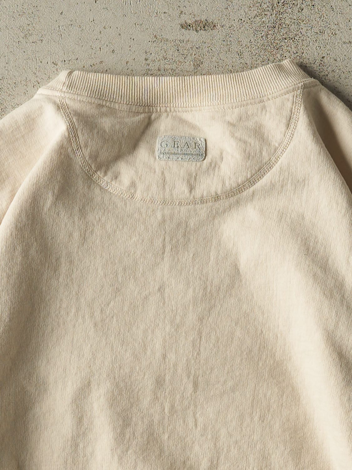Vintage 90s Beige Rose Hulman Crewneck (XXL)