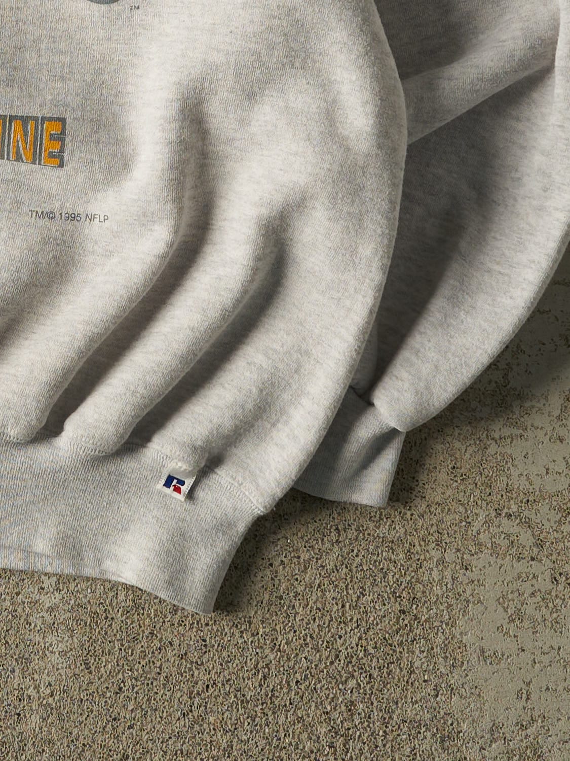 Vintage 95' Heather Grey Russell Athletic St Louis Rams Crewneck (XL/XXL)