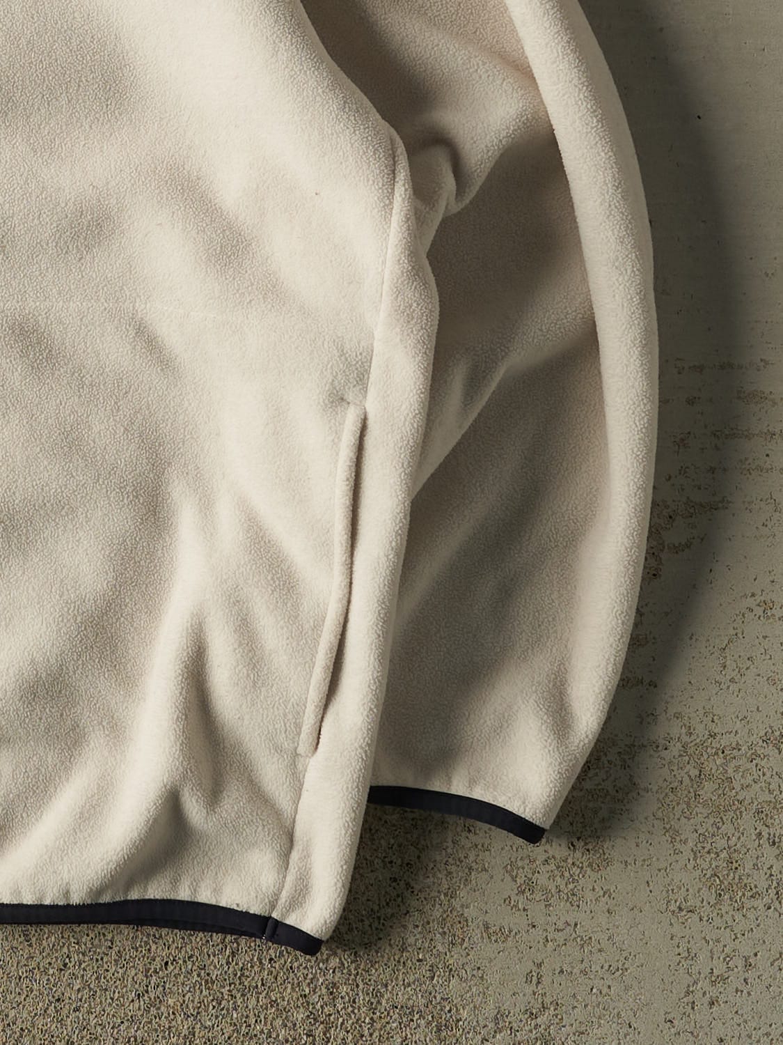 Vintage 90s Beige Nautica Quarter Zip Fleece (XXL)