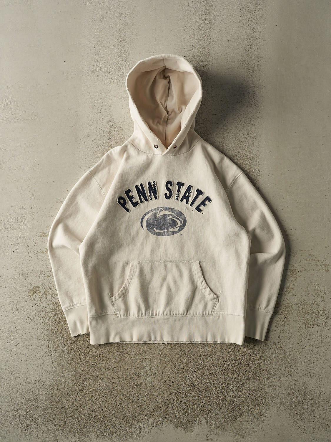Vintage Y2K Beige Penn State University Hoodie (M/L)