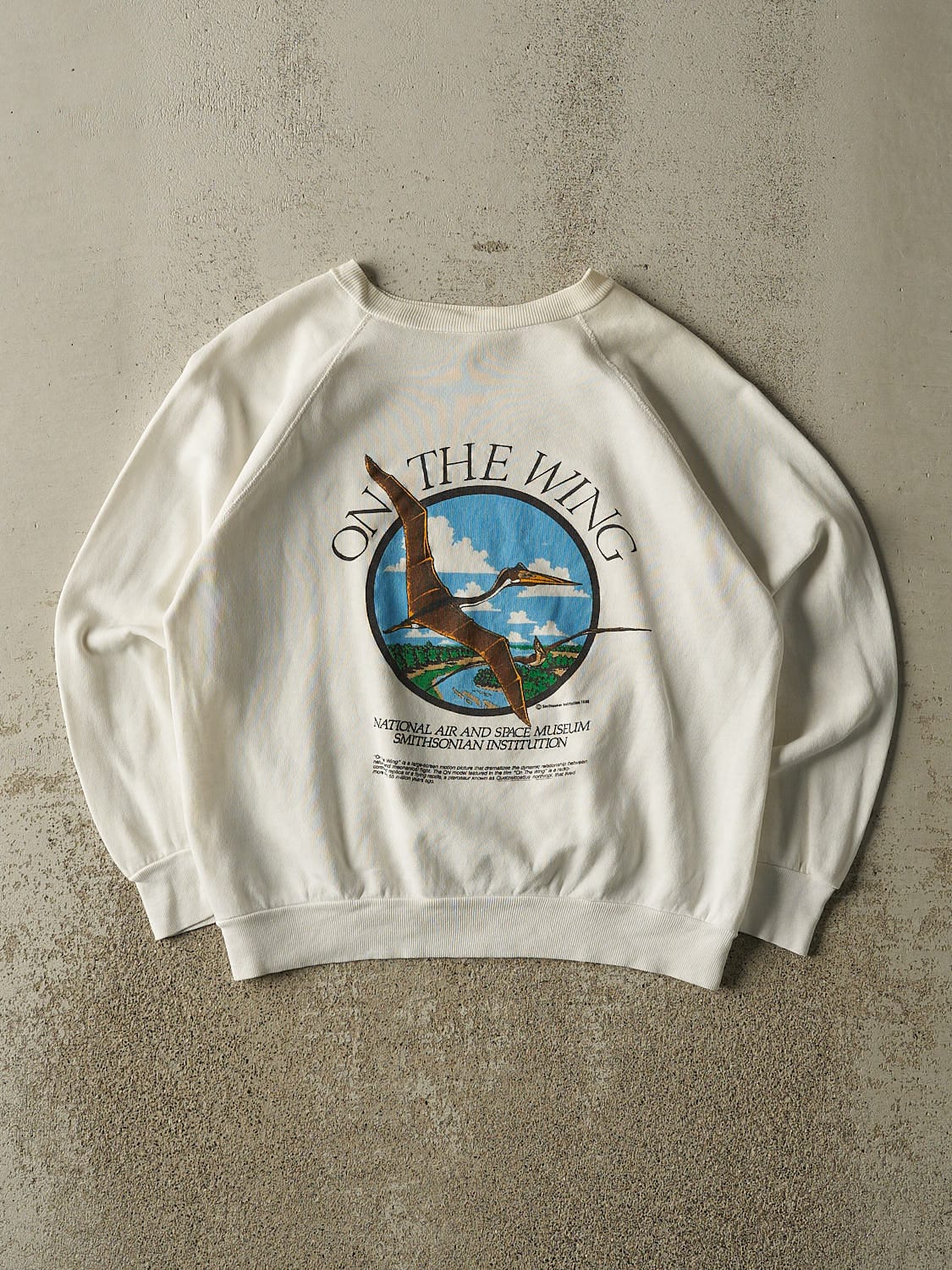 Vintage 96' White National Air & Space Museum Crewneck (S)