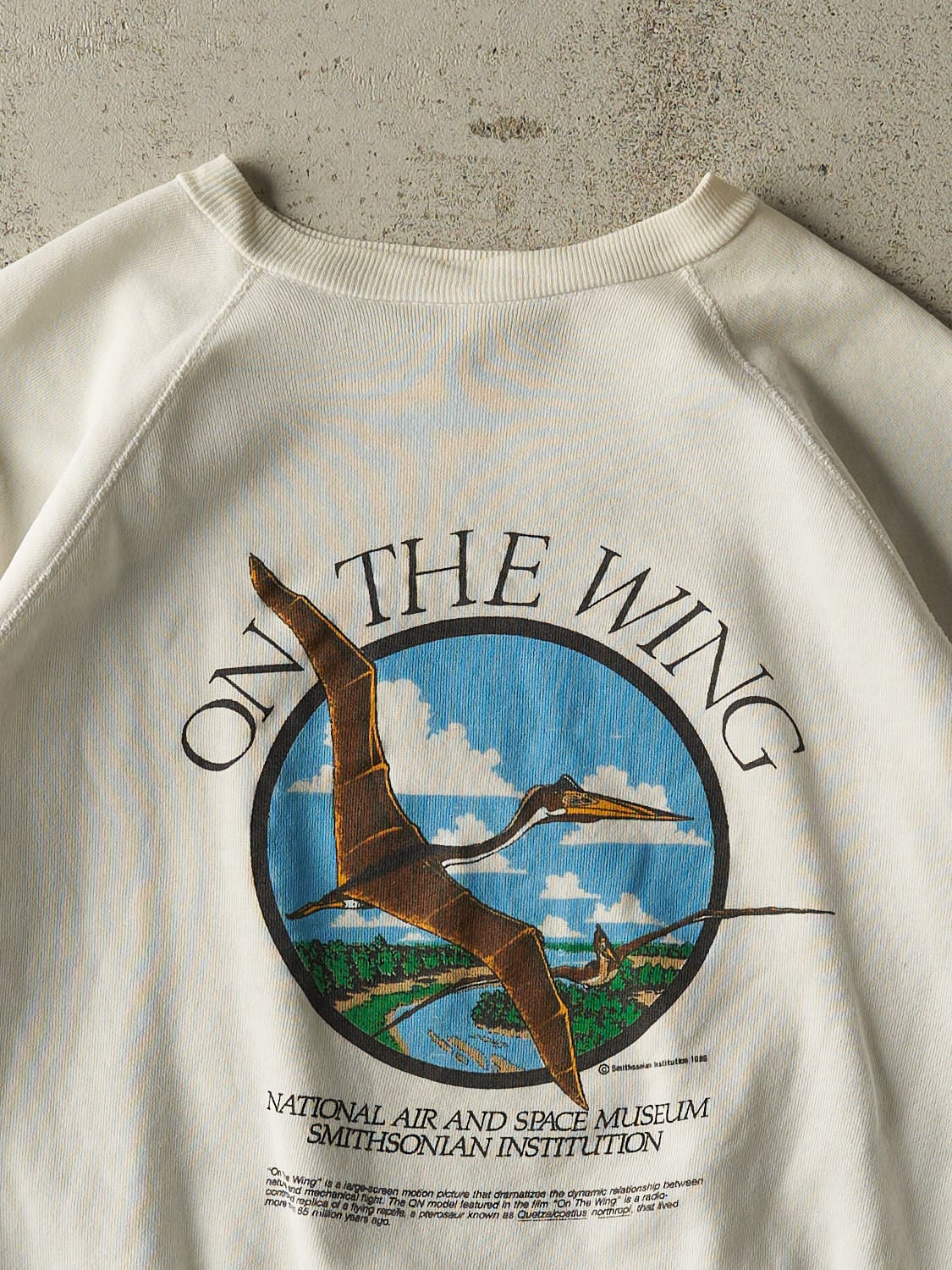 Vintage 96' White National Air & Space Museum Crewneck (S)