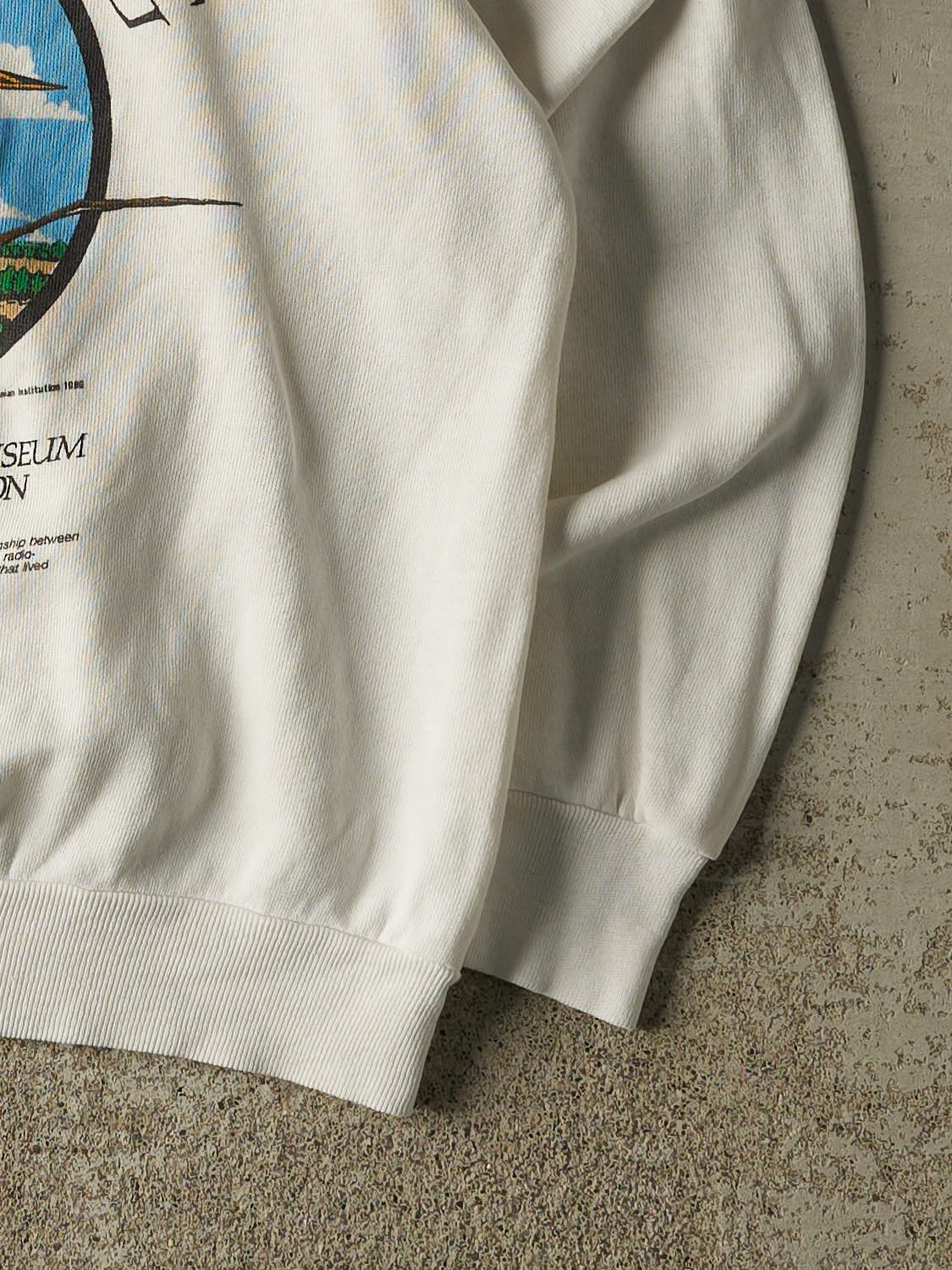 Vintage 96' White National Air & Space Museum Crewneck (S)