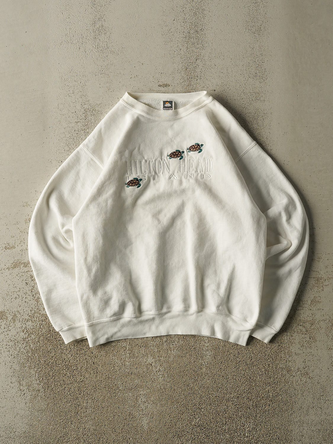 Vintage 90s White Hilton Head Island Crewneck (S/M)