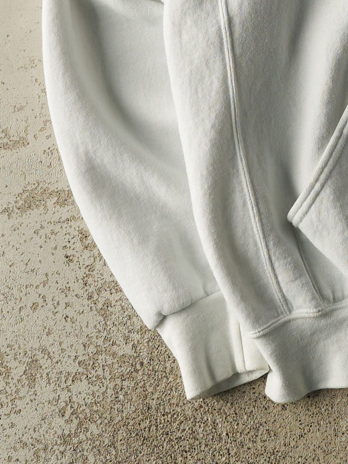 Vintage Y2K White Russell Athletic Duke University Hoodie (L/XL)