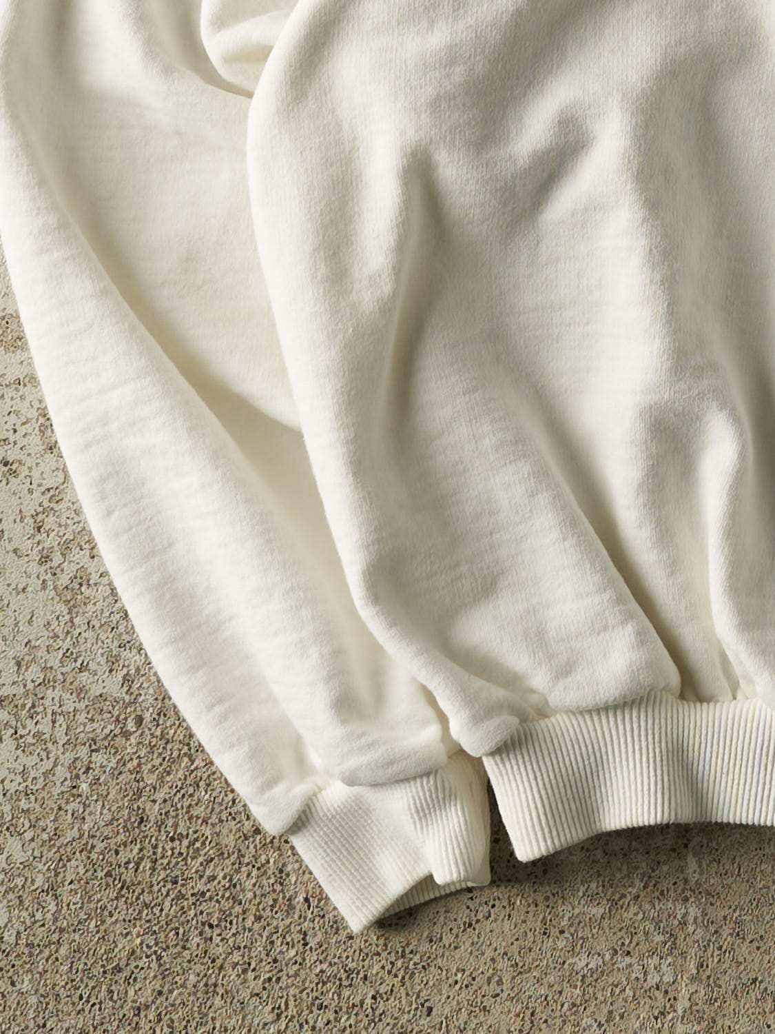 Vintage 90s White Beach Sport Grand Bend Quarter Zip Sweater (S/M)