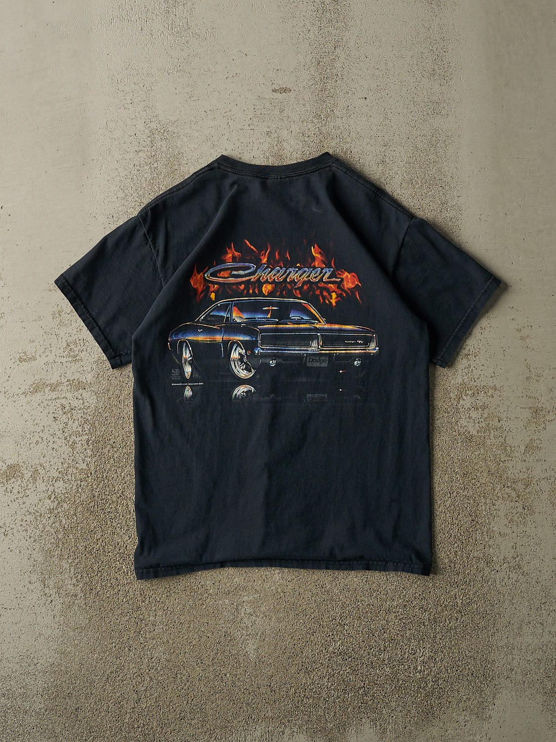 Vintage 06' Black Dodge Charger Tee (S/M)