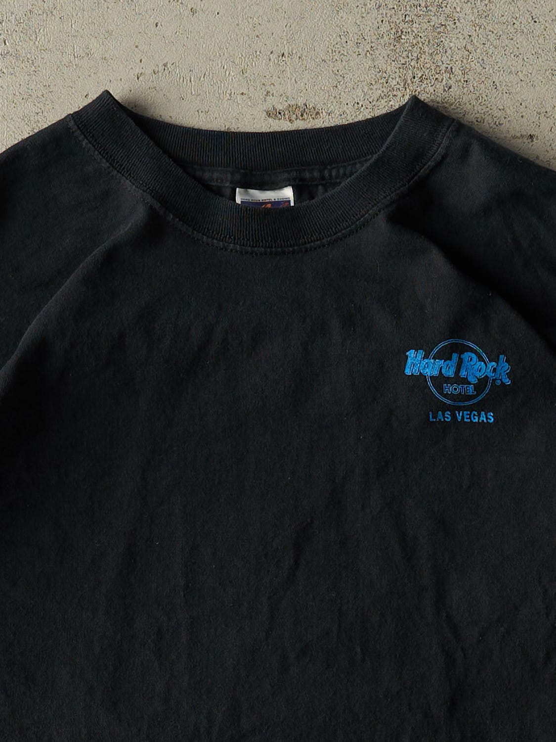 Vintage 90s Black Hard Rock Hotel Las Vegas Flames Long Sleeve (L/XL)